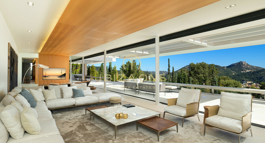 Spektakulare Moderne Luxus Villa Mit Meerblick Zum Verkauf Andratx Ibiza One Luxus Immobilien Agentur Villa Villen Haus Finca Wohnung Loft Kaufen Mieten Verkaufen