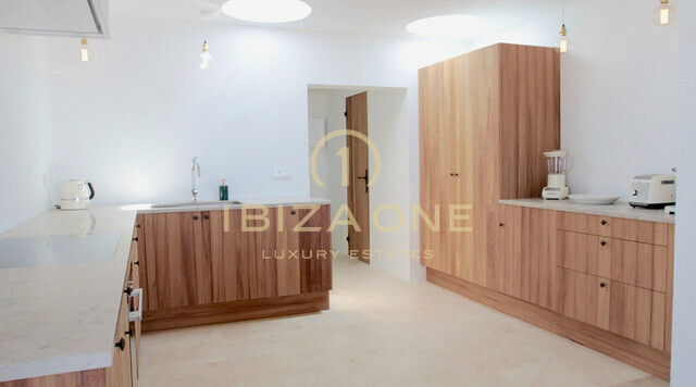 Luxurious modern villa with sea views to Formentera and the old town of Ibiza for rent, Ibiza
