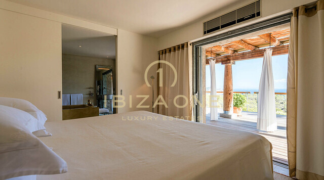 Privé luxe villa op Ibiza met spectaculair uitzicht op zee te huur, Ibiza