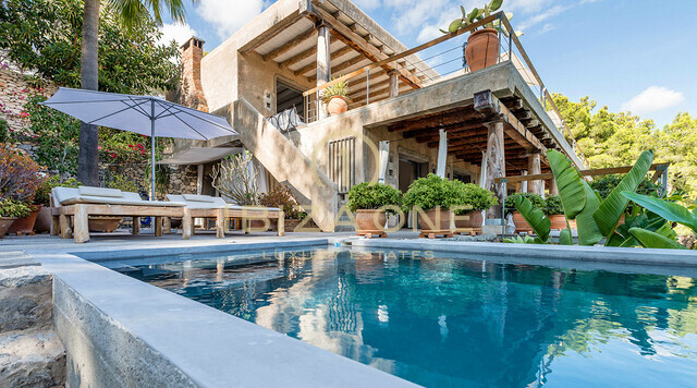 Privé luxe villa op Ibiza met spectaculair uitzicht op zee te huur, Ibiza