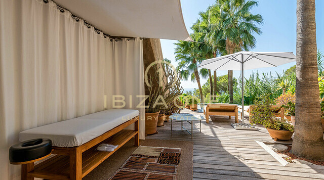 Privé luxe villa op Ibiza met spectaculair uitzicht op zee te huur, Ibiza