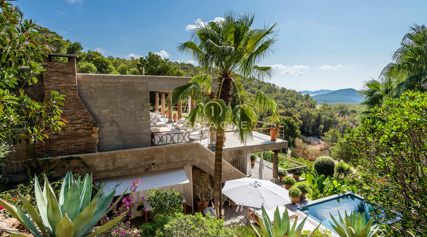 Private luxury villa in Ibiza with a spectacular sea view for rent, Ibiza
