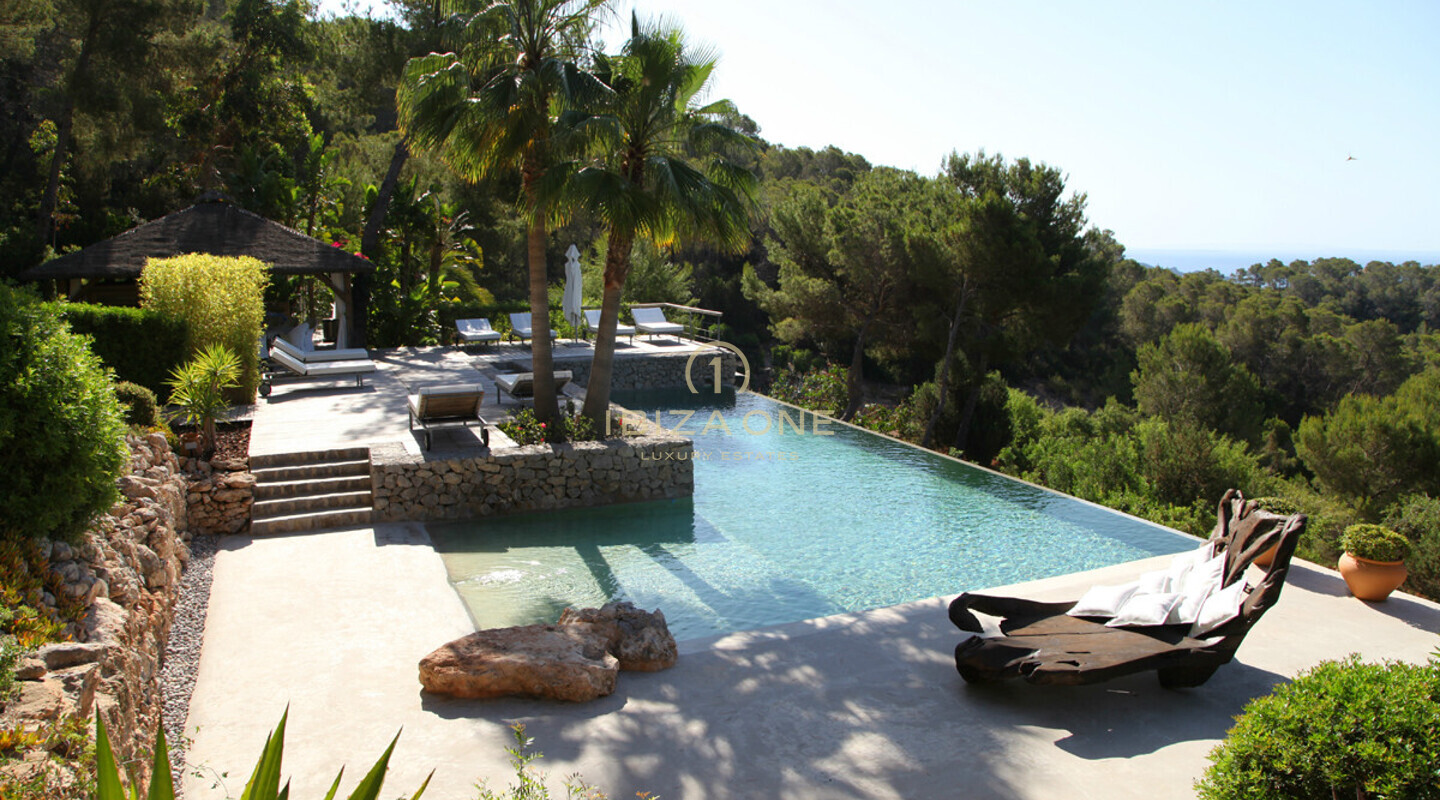 Villa privata di lusso a Ibiza con spettacolare vista sul mare in affitto, Ibiza