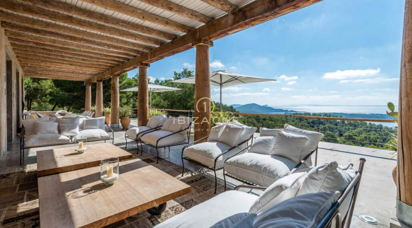 Villa privata di lusso a Ibiza con spettacolare vista sul mare in affitto, Ibiza