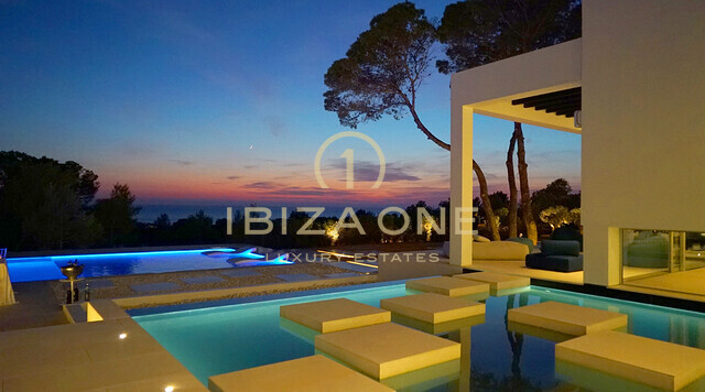 Villa de luxe moderne au coucher du soleil à louer, Ibiza