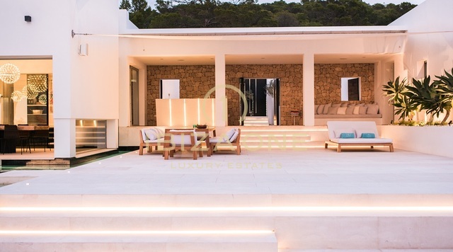 Moderne luxe zonsondergangvilla te huur, Ibiza
