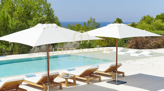 Moderne luxe zonsondergangvilla te huur, Ibiza