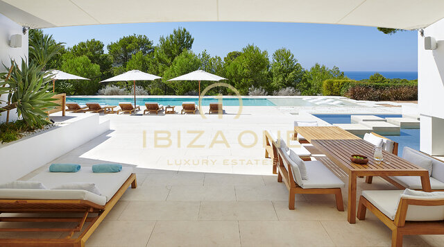 Moderne luxe zonsondergangvilla te huur, Ibiza