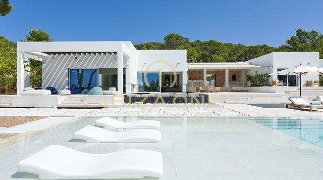 Villa de luxe moderne au coucher du soleil à louer, Ibiza
