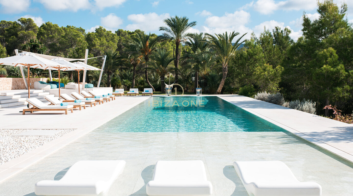 Villa de luxe moderne au coucher du soleil à louer, Ibiza