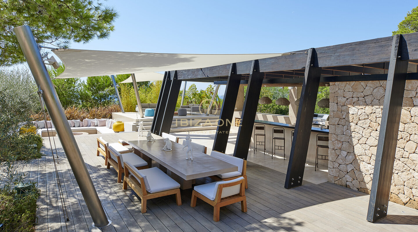 Villa de luxe moderne au coucher du soleil à louer, Ibiza