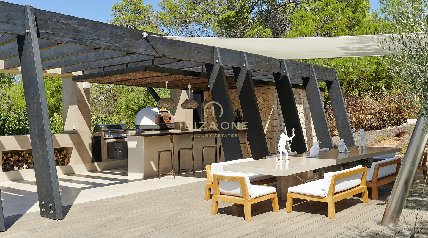 Moderne luxe zonsondergangvilla te huur, Ibiza