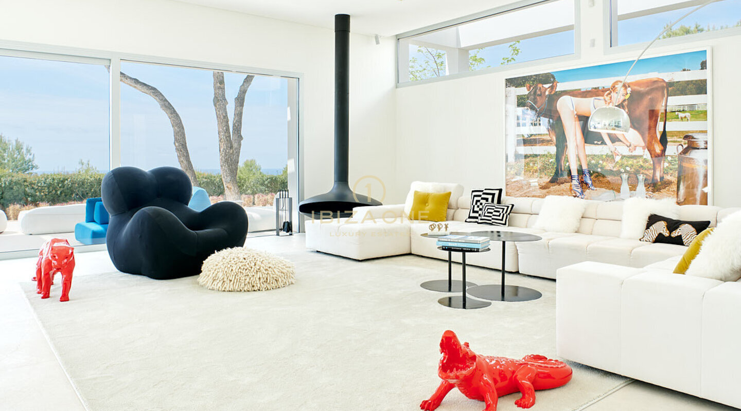 Moderne luxe zonsondergangvilla te huur, Ibiza