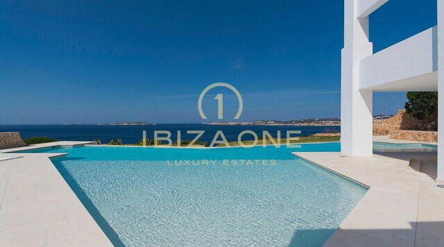 Modern luxury property in first sea line with sea access for sale, Ibiza - exclusive waterhouse for sale, Ibiza