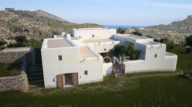 Terrain spacieux avec ancienne finca d'Ibiza et vue sur la mer à vendre, Ibiza - Terrain spacieux avec ancienne finca d'Ibiza et vue sur la mer à louer, Ibiza