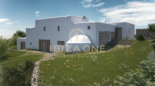 Amplia parcela con antigua finca ibicenca y vistas al mar en venta, Ibiza - Amplia parcela con antigua finca ibicenca y vistas al mar en alquiler, Ibiza