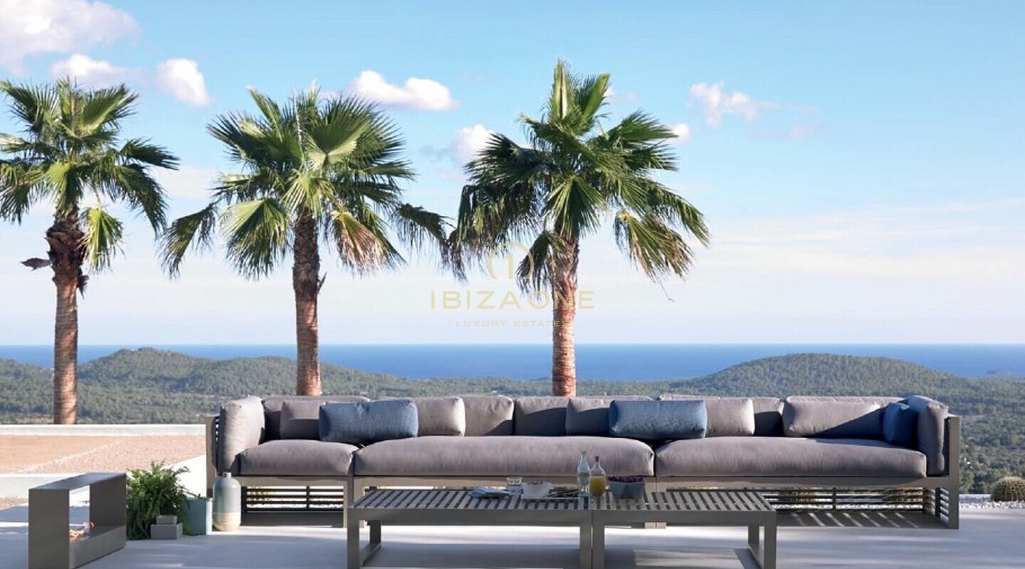 Luxuriöse und neu gebaute moderne Villa mit wunderschönem Land- und Meerblick zu verkaufen, Ibiza - Luxuriöse und neu gebaute moderne Villa mit wunderschönem Land- und Meerblick zu vermieten, Ibiza
