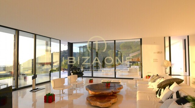 Luxury and Newly built modern villa with beautiful land and sea view for sale, Ibiza - Luxury and Newly built modern villa with beautiful land and sea view for rent, Ibiza