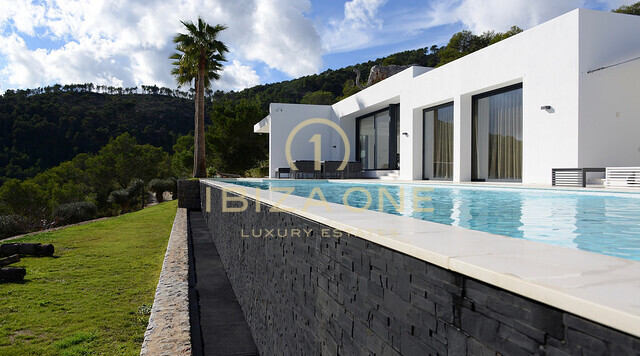 Luxury and Newly built modern villa with beautiful land and sea view for sale, Ibiza - Luxury and Newly built modern villa with beautiful land and sea view for rent, Ibiza