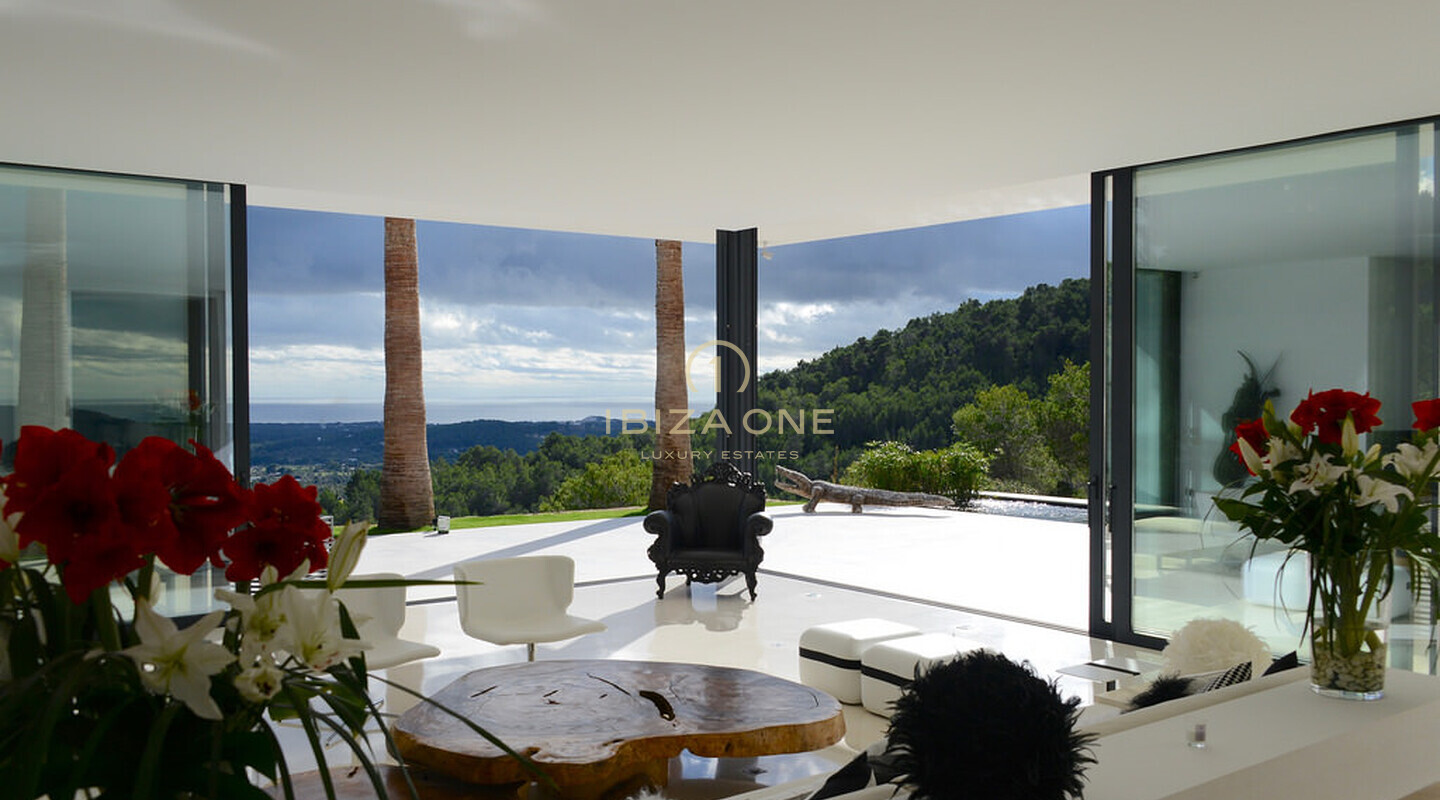 Luxury and Newly built modern villa with beautiful land and sea view for sale, Ibiza - Luxury and Newly built modern villa with beautiful land and sea view for rent, Ibiza