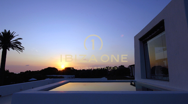 Luxury sea frontline villa with amazing sea and sunset views for rent, Ibiza