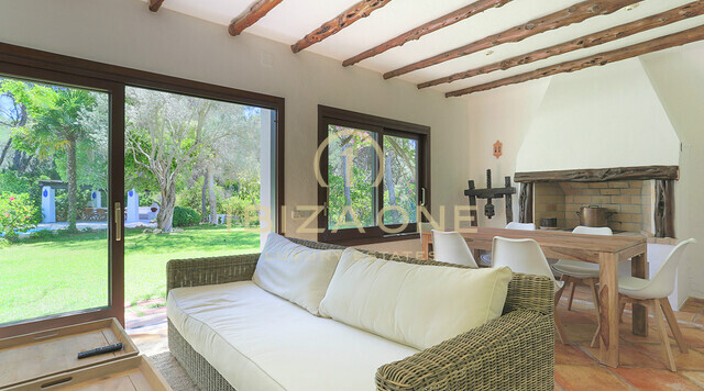 Original finca refurbished in Blakstad style with guest house close to ibiza with view to the sea and Dalt Vila for sale, Ibiza - Original finca refurbished in Blakstad style with guest house close to ibiza with view to the sea and Dalt Vila for rent, Ibiza
