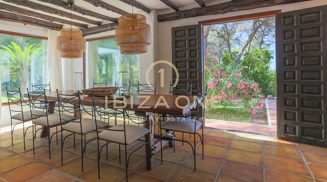 Original finca refurbished in Blakstad style with guest house close to ibiza with view to the sea and Dalt Vila for sale, Ibiza - Original finca refurbished in Blakstad style with guest house close to ibiza with view to the sea and Dalt Vila for rent, Ibiza