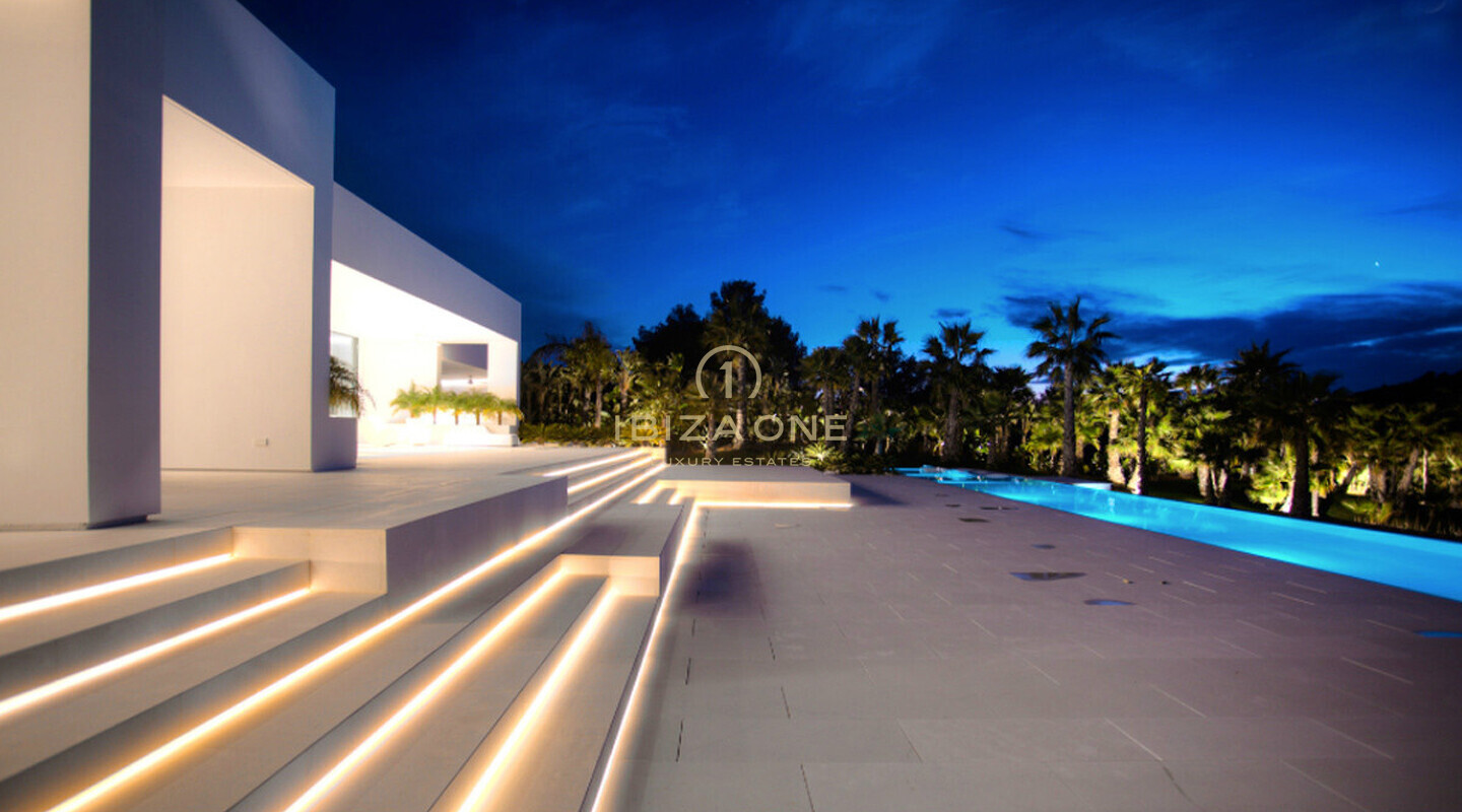 Preciosa villa moderna de lujo con puesta de sol en venta, Ibiza - Preciosa villa moderna de lujo con puesta de sol en alquiler, Ibiza