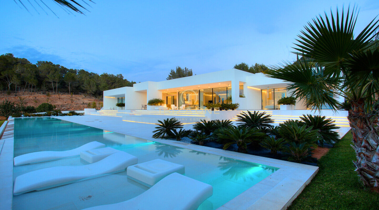 Belle villa de luxe moderne au coucher du soleil à vendre, Ibiza - Belle villa de luxe moderne au coucher du soleil à louer, Ibiza