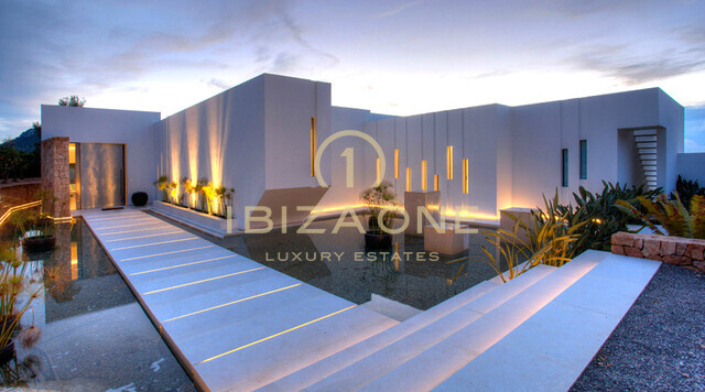 Preciosa villa moderna de lujo con puesta de sol en venta, Ibiza - Preciosa villa moderna de lujo con puesta de sol en alquiler, Ibiza