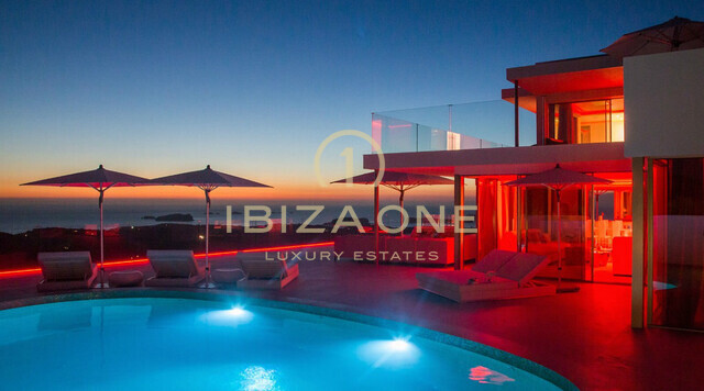 Lujosa villa en Ibiza con la mejor vista al mar, las puestas de sol en uno de los puntos más altos de la isla en venta, Ibiza - Lujosa villa en Ibiza con la mejor vista al mar, las puestas de sol en uno de los puntos más altos de la isla en alquiler, Ibiza