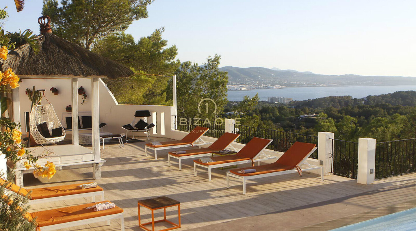Mediterrane villa met 180º uitzicht op zee, de eilanden Conejeras, S'Esparta en Cala Salada te koop, Ibiza - Mediterrane villa met 180º uitzicht op zee, de eilanden Conejeras, S'Esparta en Cala Salada te huur, Ibiza