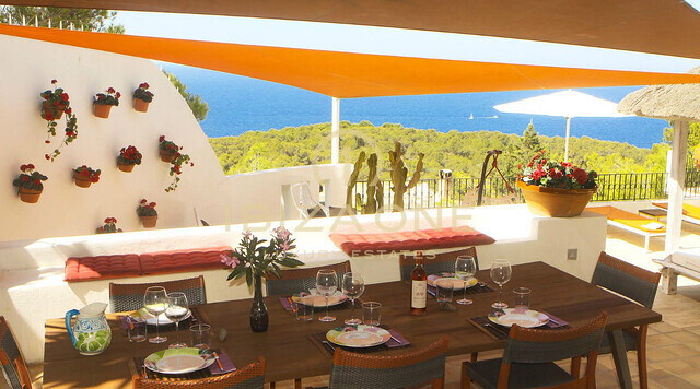 Mediterrane villa met 180º uitzicht op zee, de eilanden Conejeras, S'Esparta en Cala Salada te koop, Ibiza - Mediterrane villa met 180º uitzicht op zee, de eilanden Conejeras, S'Esparta en Cala Salada te huur, Ibiza