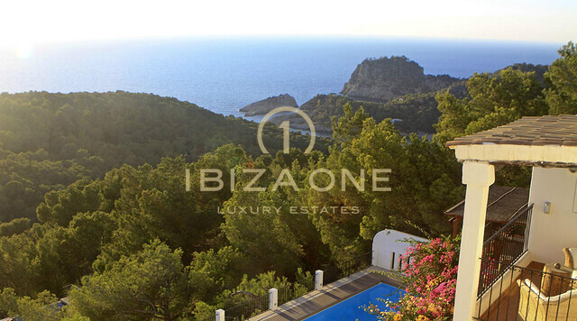 Mediterrane villa met 180º uitzicht op zee, de eilanden Conejeras, S'Esparta en Cala Salada te koop, Ibiza - Mediterrane villa met 180º uitzicht op zee, de eilanden Conejeras, S'Esparta en Cala Salada te huur, Ibiza