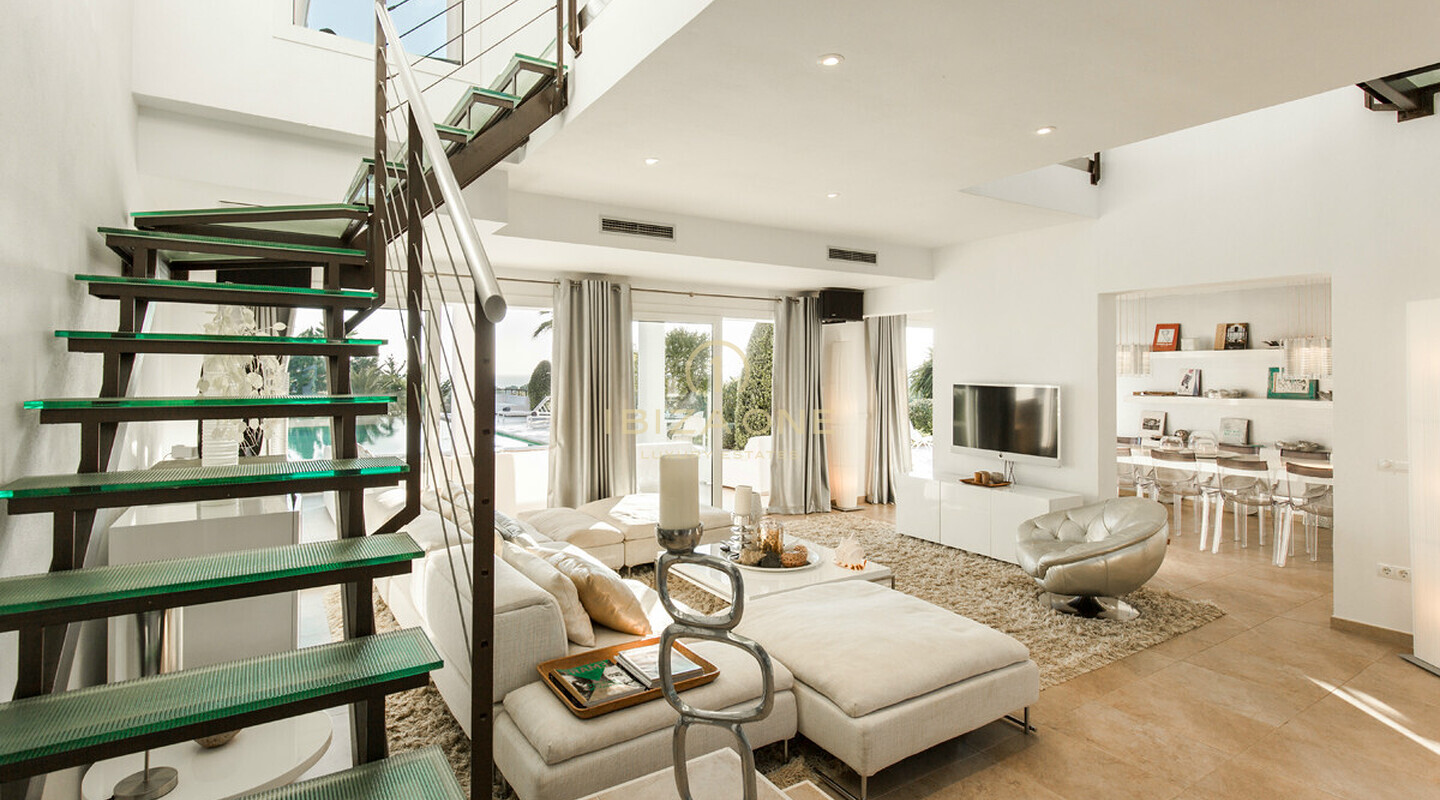 Luxury sea view villa in the Cala Jondal for rent, Ibiza