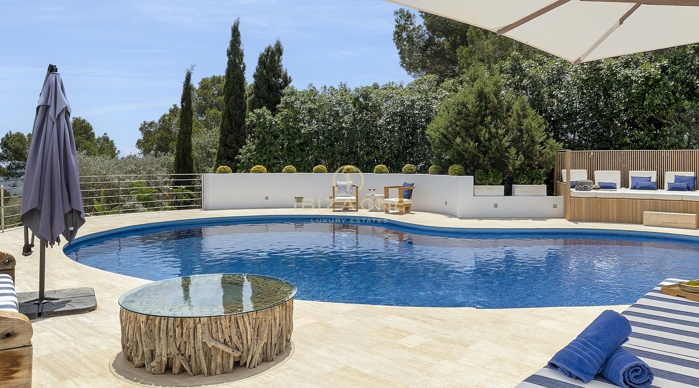 Pure Elegance: Ibiza's Premier Luxury Hilltop Villa with Panoramic Sea Views and Sunset Serenades