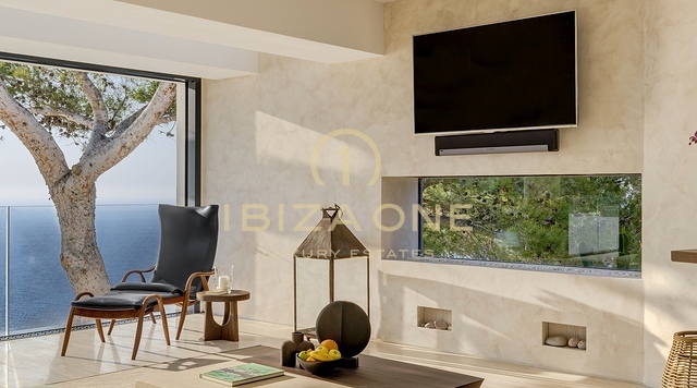 Pure elegantie: Ibiza's meest luxe villa op een heuveltop met panoramisch uitzicht op zee en serenades bij zonsondergang