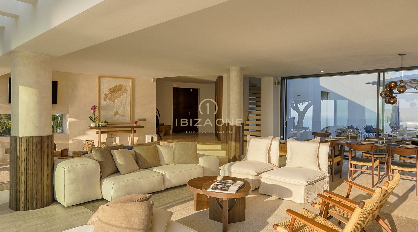 Pure Elegance: Ibiza's Premier Luxury Hilltop Villa with Panoramic Sea Views and Sunset Serenades