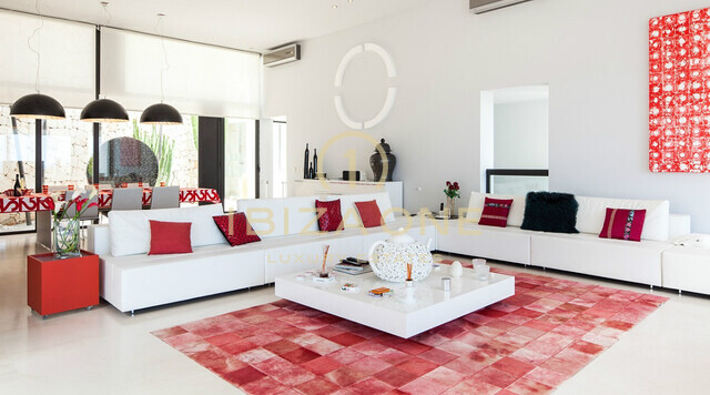 Moderne en luxe villa met zeezicht in bewaakte urbanisatie te koop, Ibiza - Moderne villa met zeezicht in bewaakte urbanisatie te huur, Ibiza