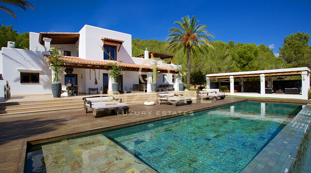 Lujosa finca Blakstad con vistas al mar en venta, Ibiza - Lujosa finca Blakstad con vistas al mar en alquiler, Ibiza