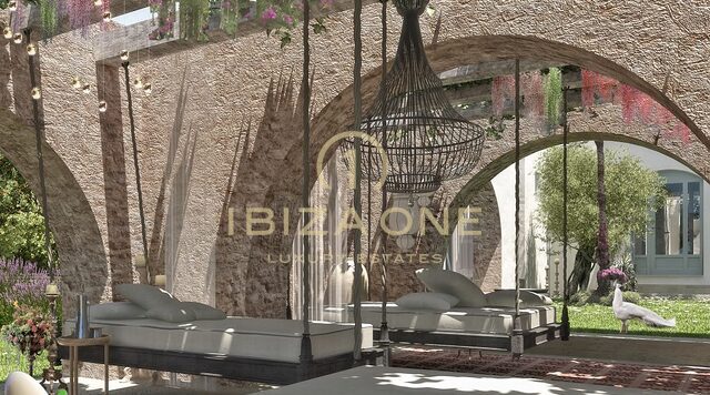Large plot with building license and sea view for sale, Ibiza - Large plot with building license and sea view for rent, Ibiza