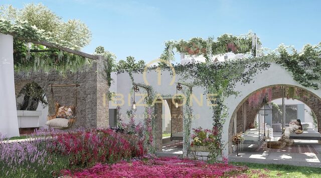 Large plot with building license and sea view for sale, Ibiza - Large plot with building license and sea view for rent, Ibiza