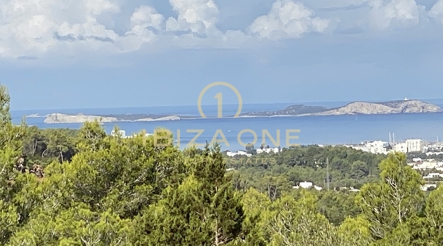 Großes Grundstück mit Baugenehmigung und Meerblick zu verkaufen, Ibiza - Großes Grundstück mit Baugenehmigung und Meerblick zu vermieten, Ibiza