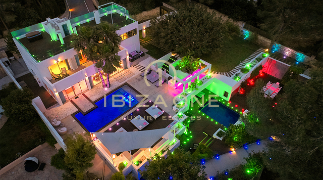 Moderne Luxusvilla mit 6 Schlafzimmern auf Ibiza zu vermieten, Roca Llisa, Ibiza