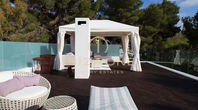 Moderna villa de lujo de 6 dormitorios en alquiler en Ibiza, Roca Llisa, Ibiza
