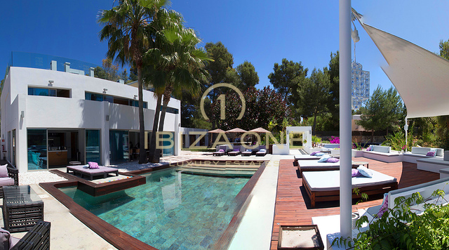 Moderne luxe villa met 6 slaapkamers te huur in Roca Llisa, Ibiza
