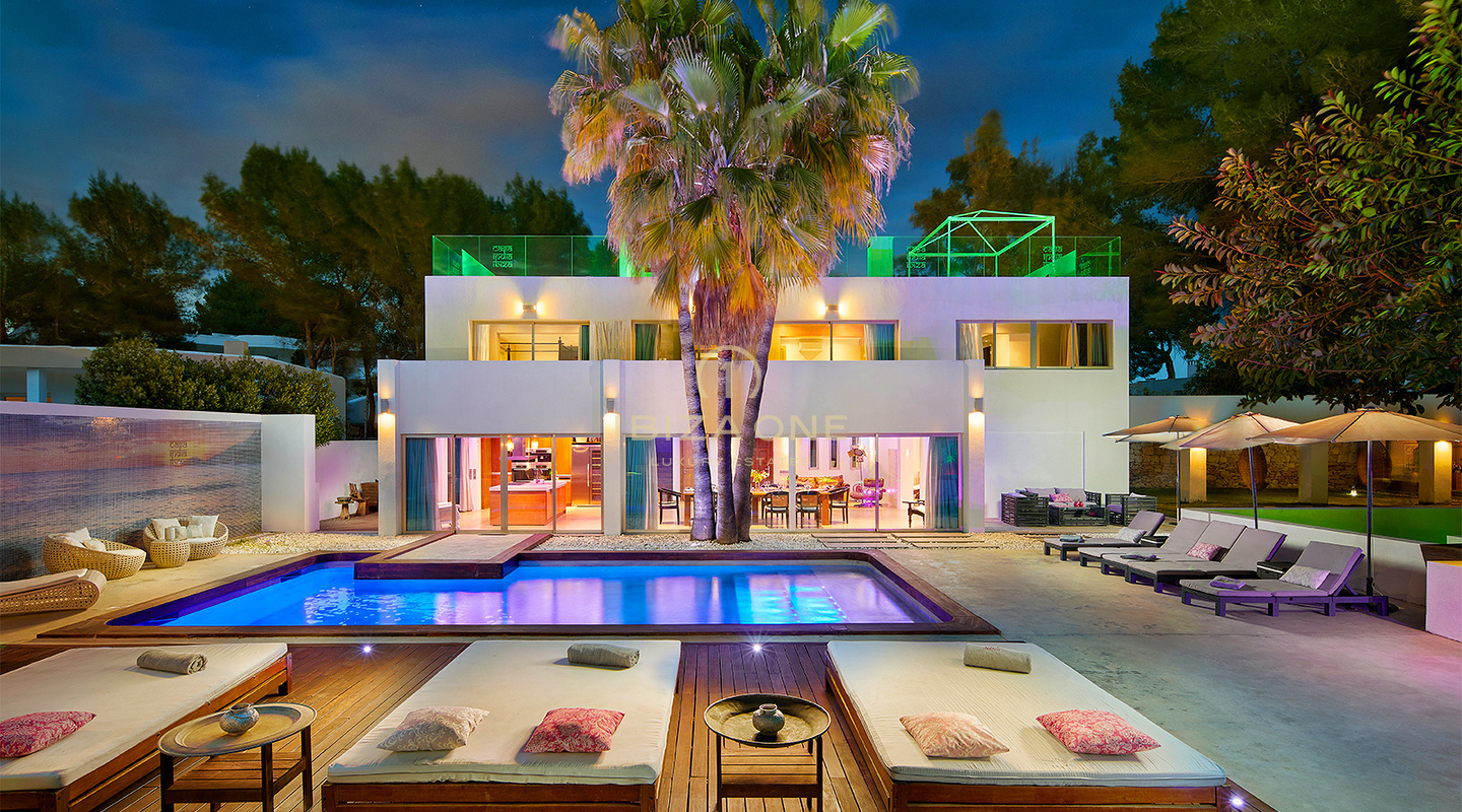 Villa moderne de luxe de 6 chambres à louer à Ibiza, Roca Llisa, Ibiza