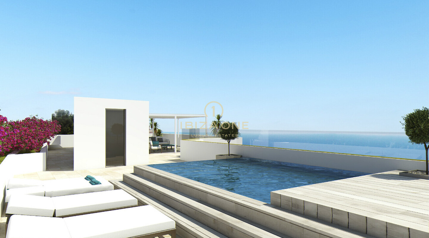 Ático moderno con vistas al mar en venta en Mallorca, Ibiza - Ático moderno con vistas al mar en alquiler en Mallorca, Ibiza