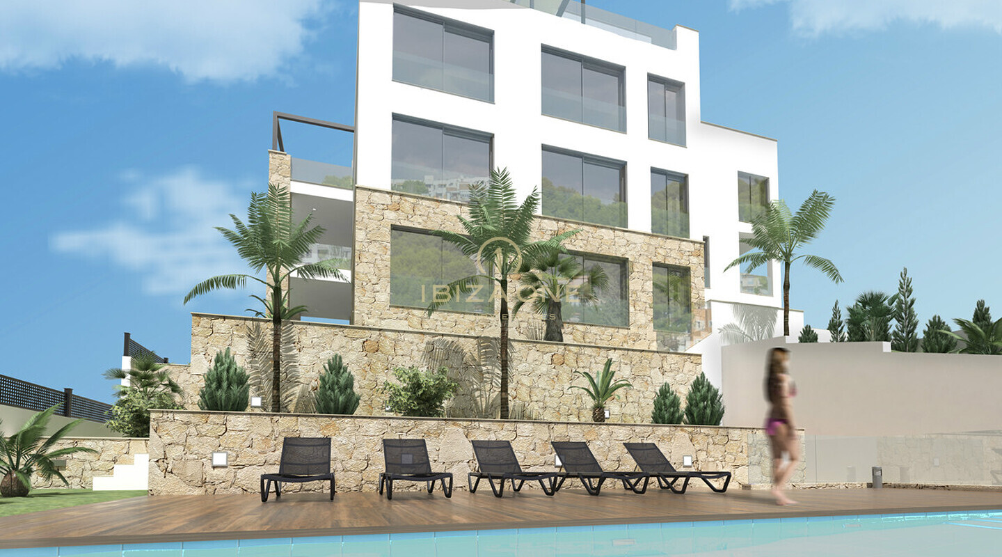 Apartamento de lujo con vistas al mar y piscina privada de agua salada en Mallorca en venta, Ibiza - Apartamento de lujo con vistas al mar y piscina privada de agua salada en Mallorca en alquiler, Ibiza