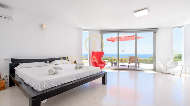 Very luxurious exceptional sea view villa Ibiza near Cala Tarida for sale - that luxury villa is also for rent, Ibiza